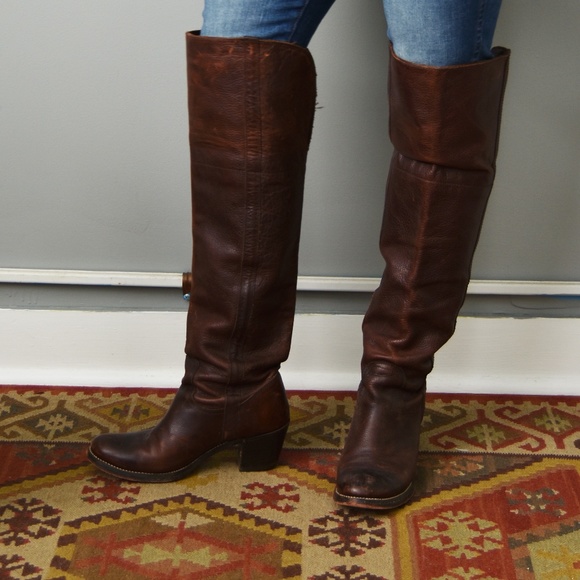frye boots knee high